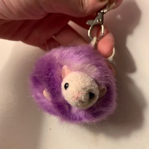 Harry Potter Purple Pigmy Puff Keychain